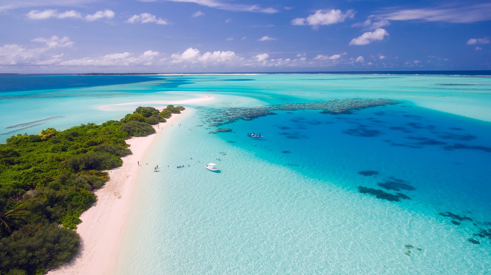 Spiaggia alle Maldive